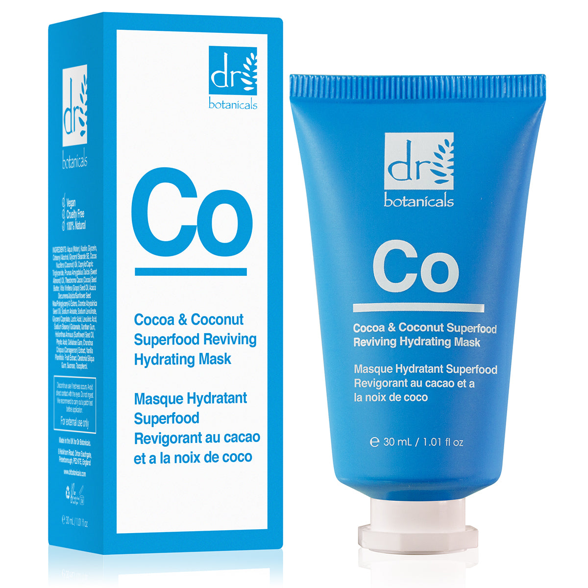 Masque hydratant revitalisant superalimentaire avancé au cacao et à la noix de coco 30 ml