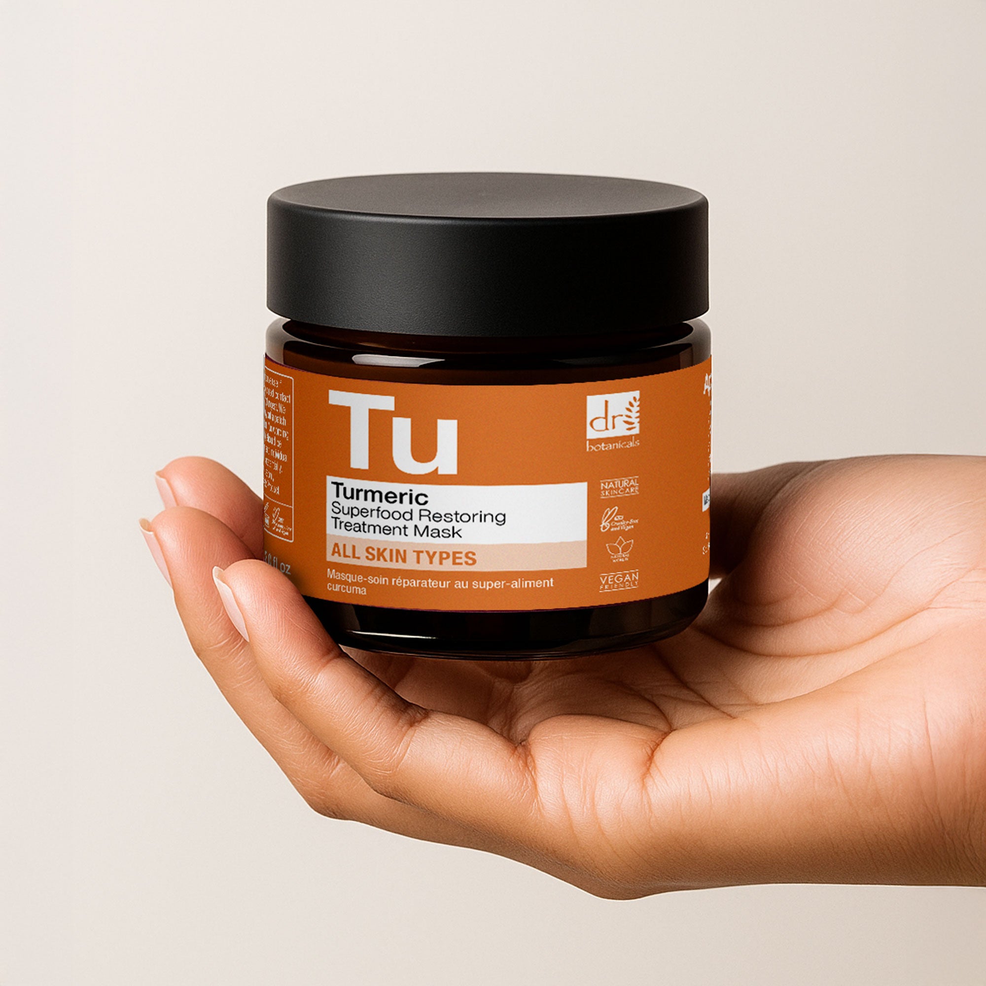 Masque de soin réparateur au curcuma (super-aliment) 60 ml