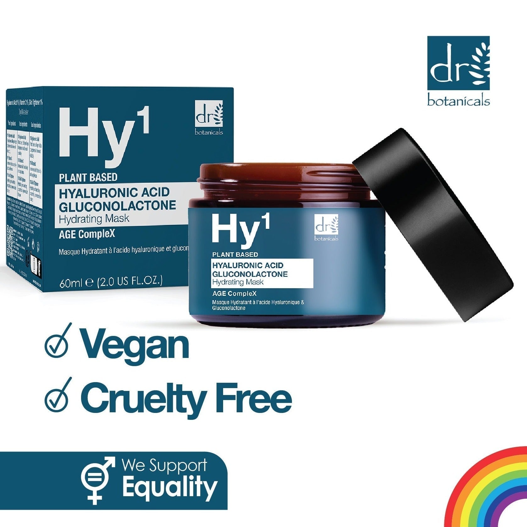 Masque à l'acide hyaluronique 1 % et à la gluconolactone 60 ml