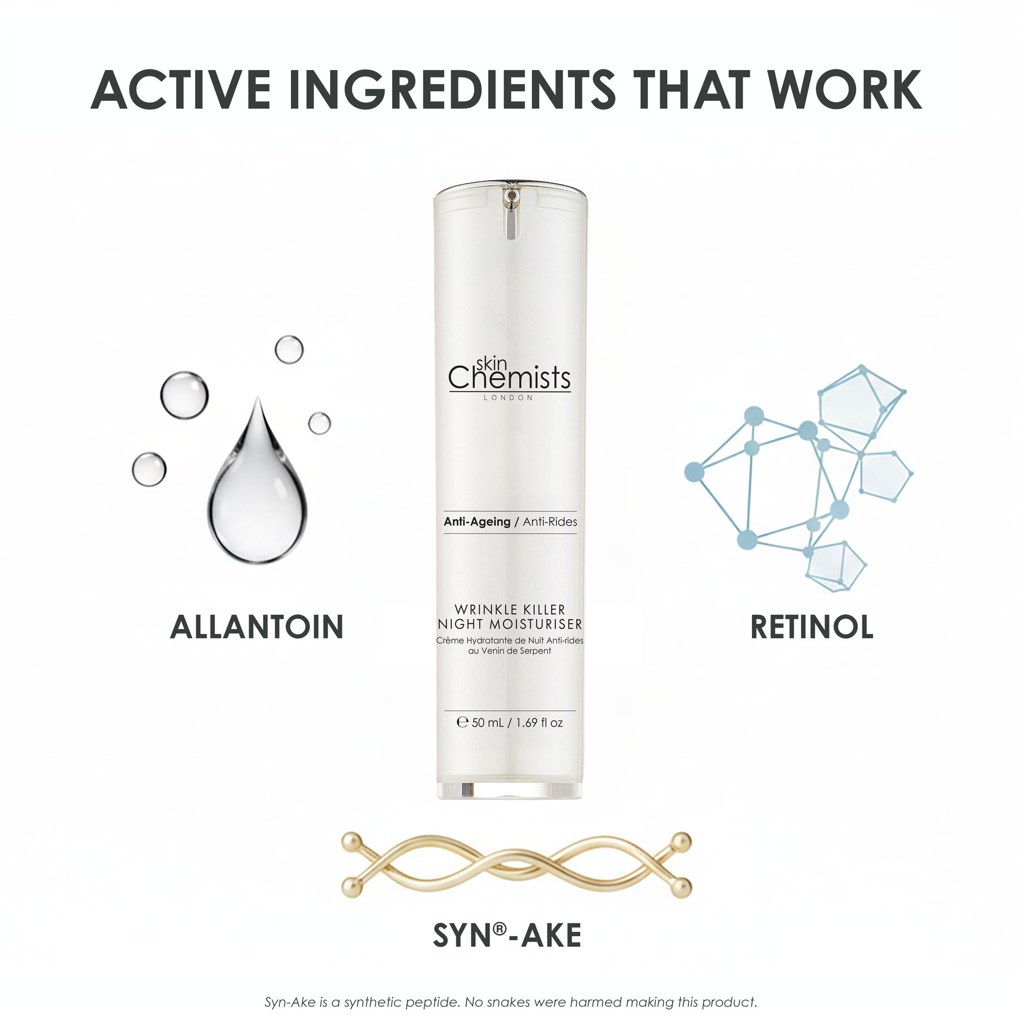 Crème de nuit anti-âge Wrinkle Killer 50 ml