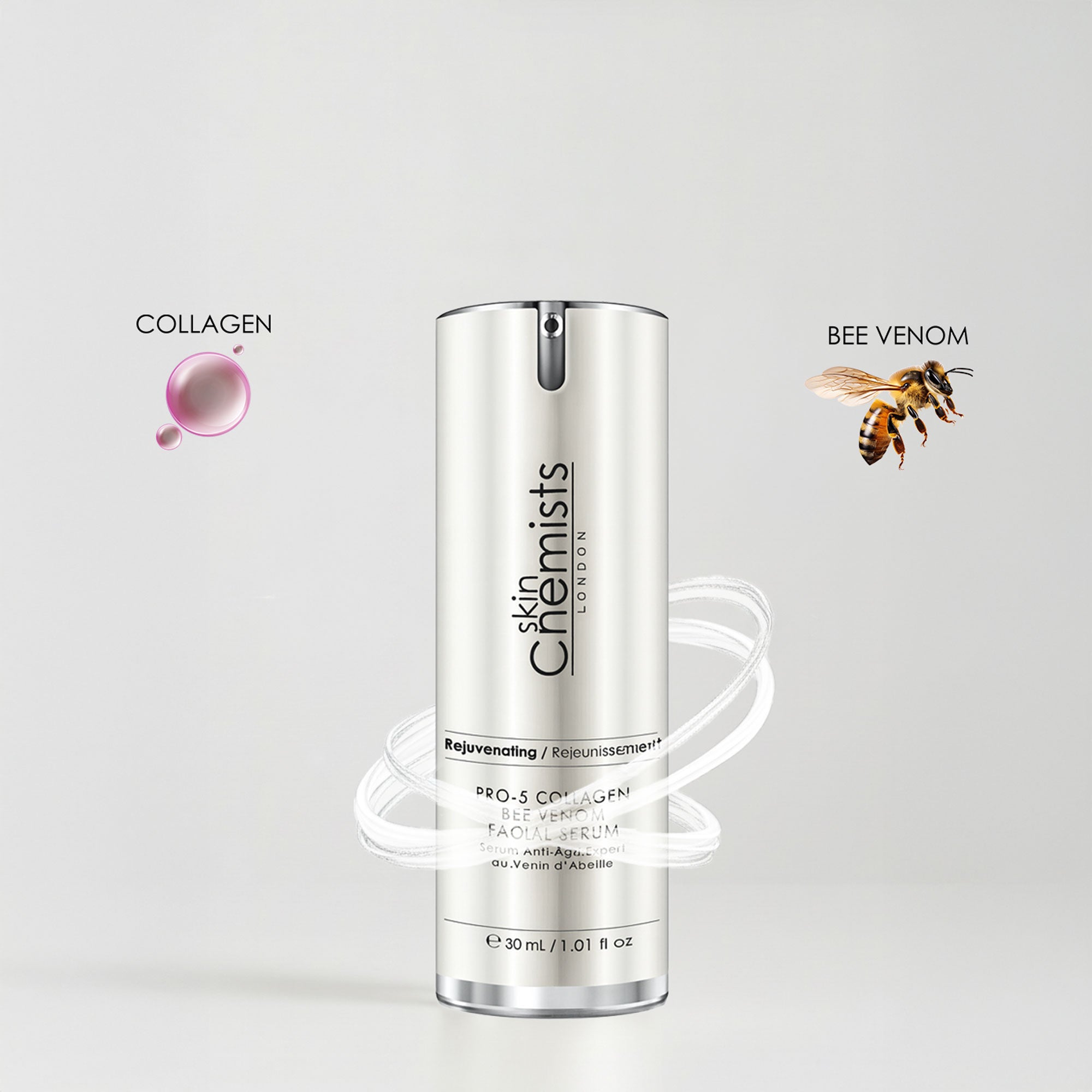 Sérum visage anti-âge Pro-5 au collagène et au venin d'abeille 30 ml