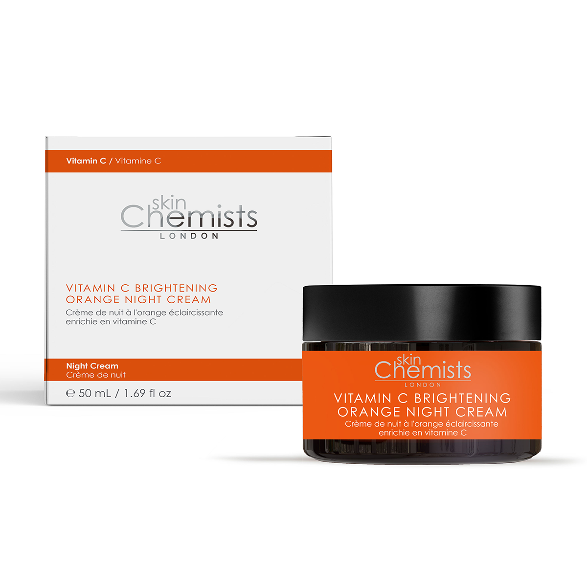 Crème de nuit, nettoyant et masque à la vitamine C SC 