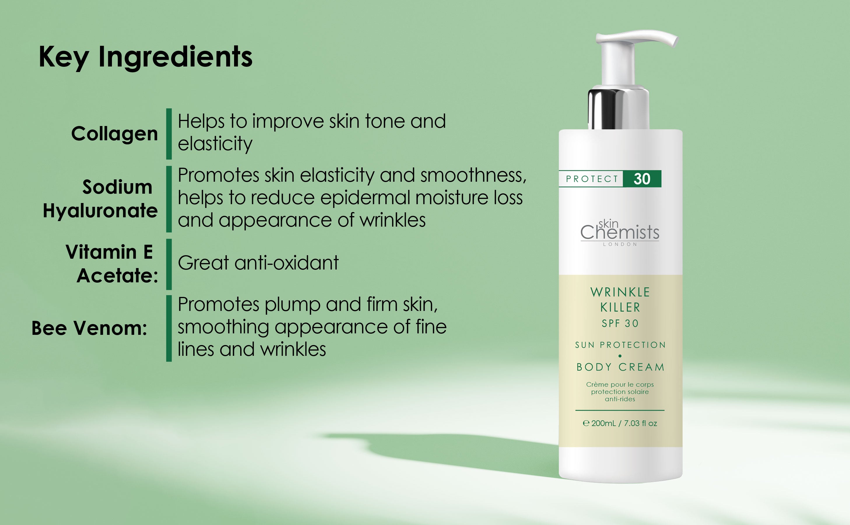 Crème corporelle anti-âge SPF 30 200 ml + Crème de jour SPF 30 60 ml