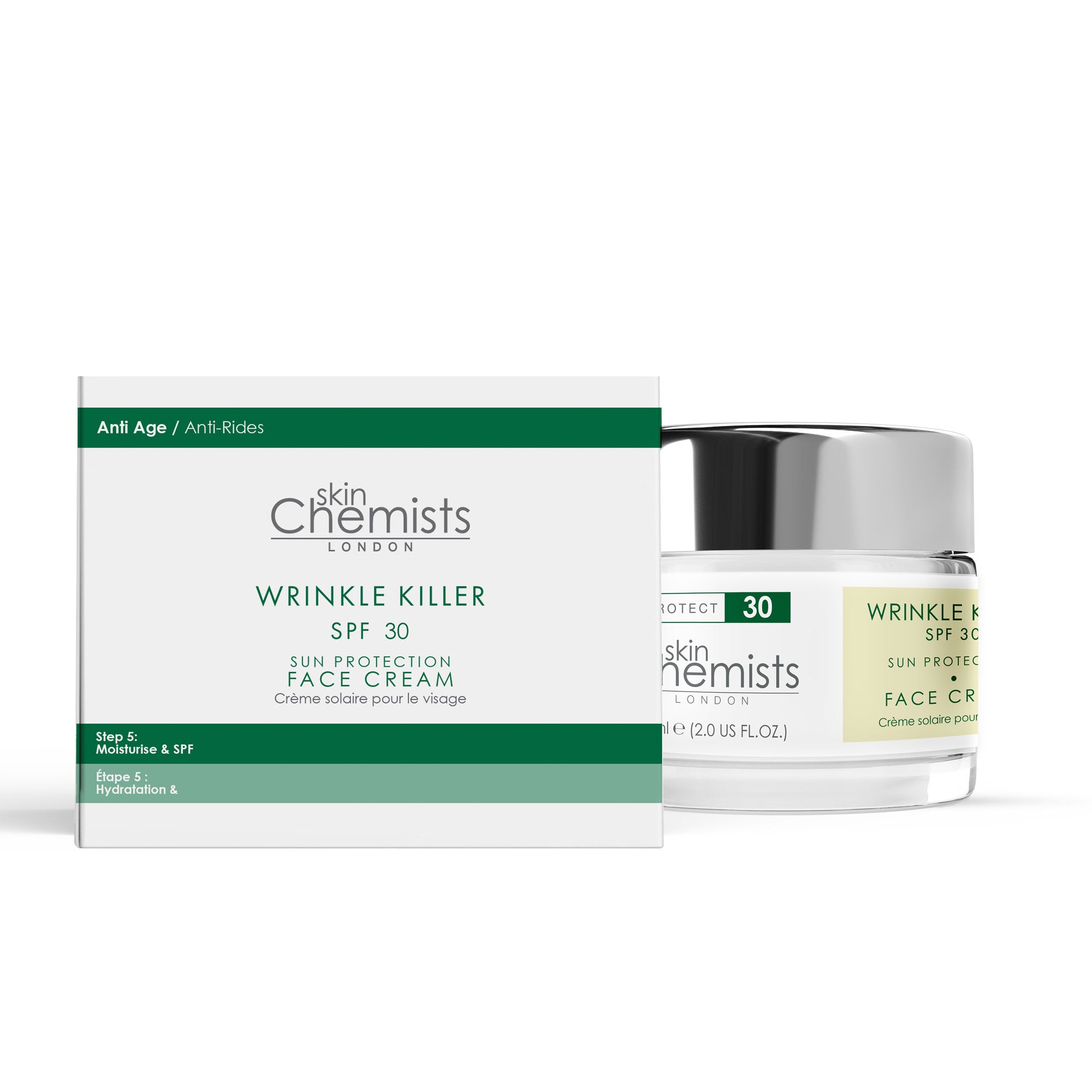 Wrinkle Killer Sun Protection Day Moisturiser SPF 30 60ml