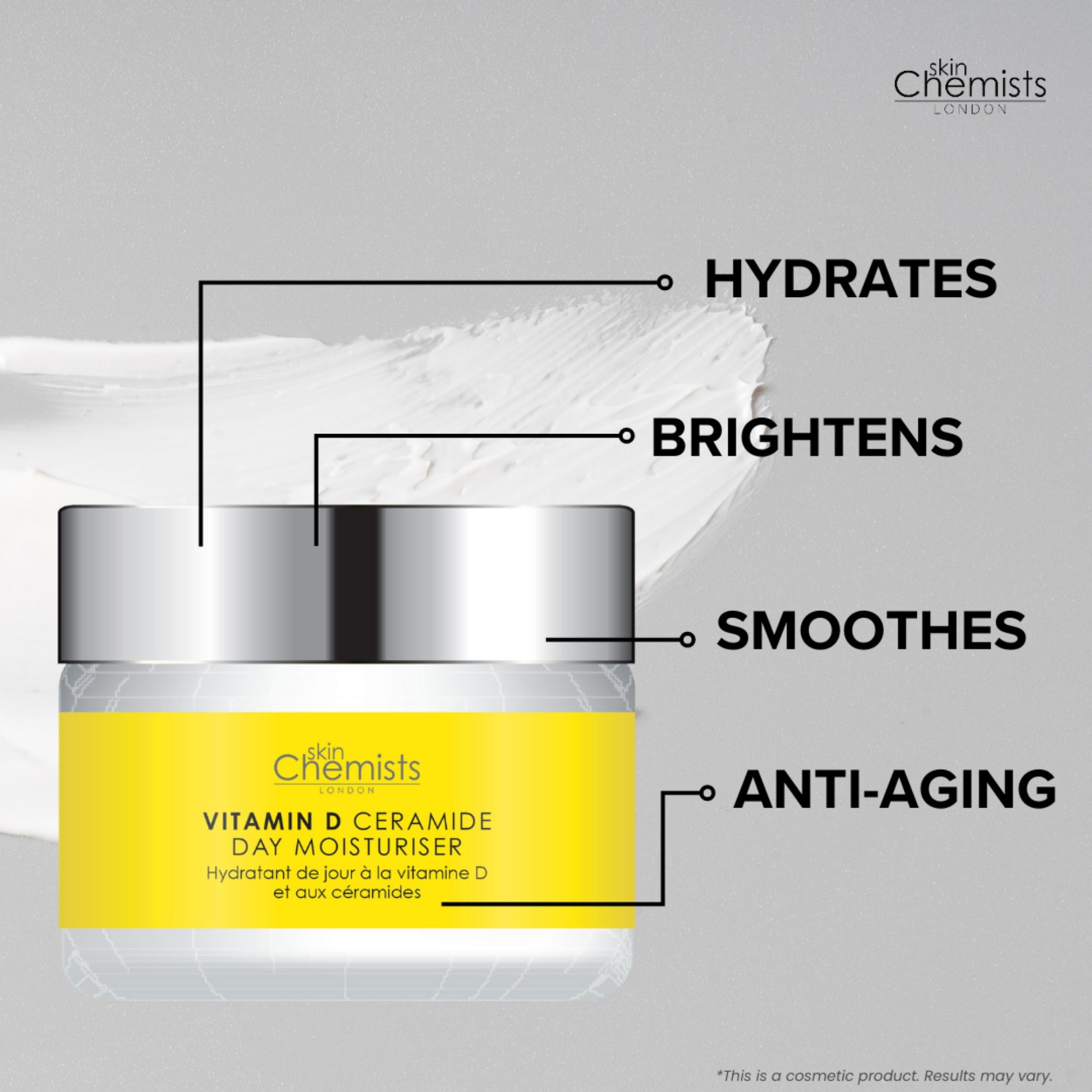 Crème de nuit à la vitamine D et à l'acide hyaluronique 50 ml