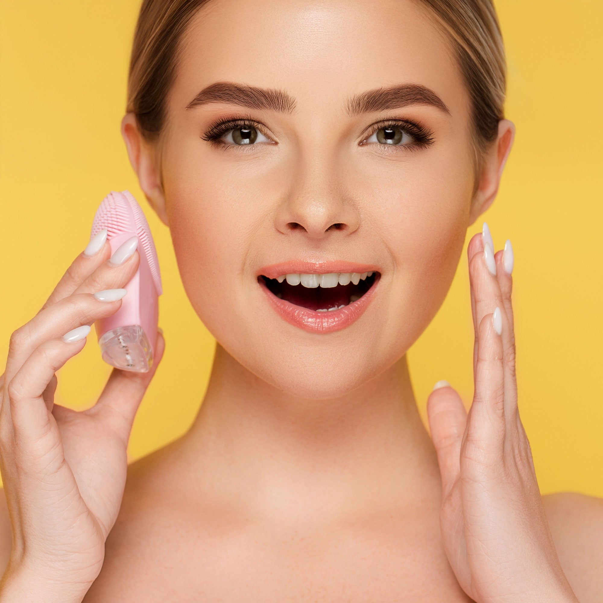 Lot de 2 nettoyeurs ultra-branchés Cleanse-A-Sonic rose