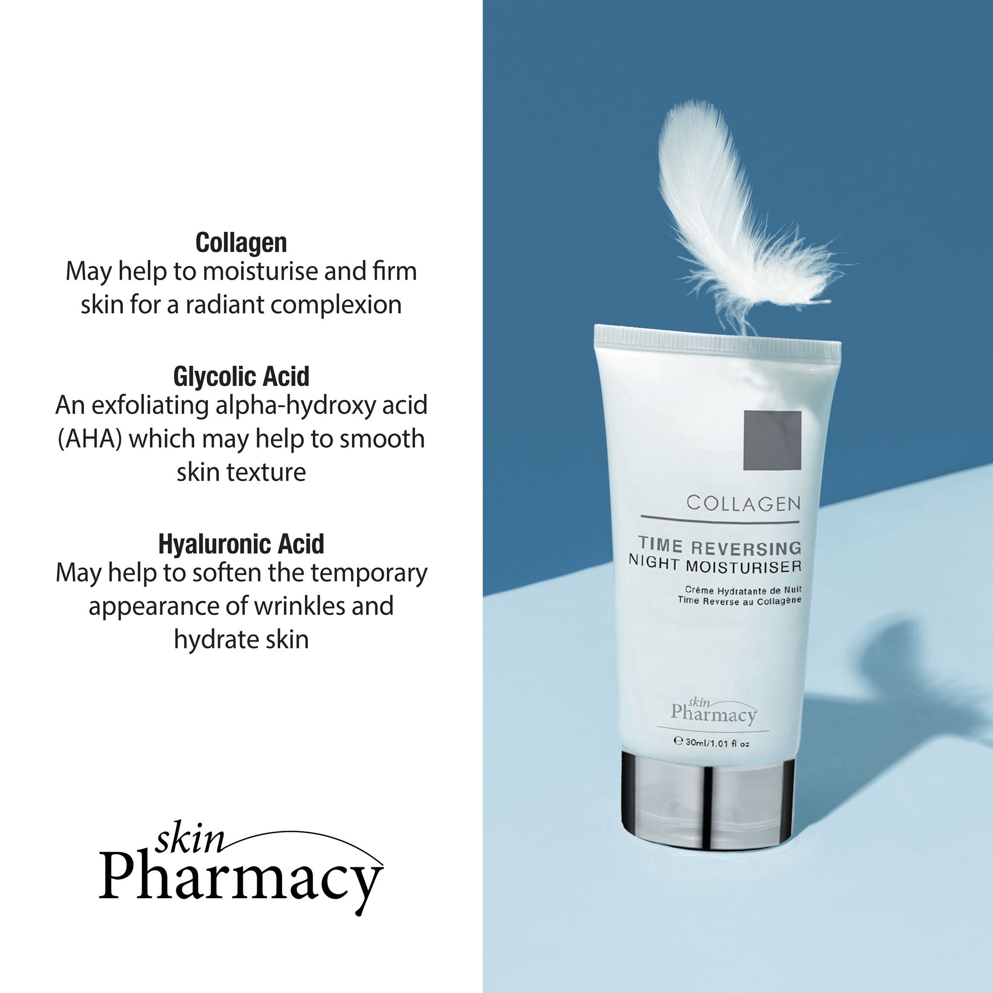 Crème de nuit anti-âge au collagène 30 ml