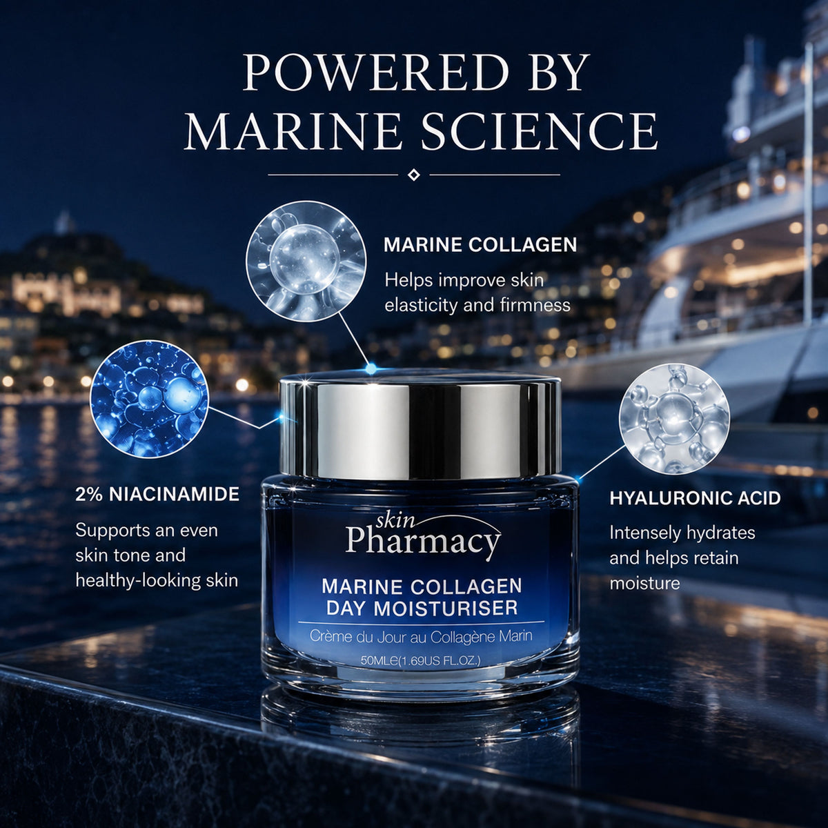 Crema idratante viso da giorno al collagene marino 50ml