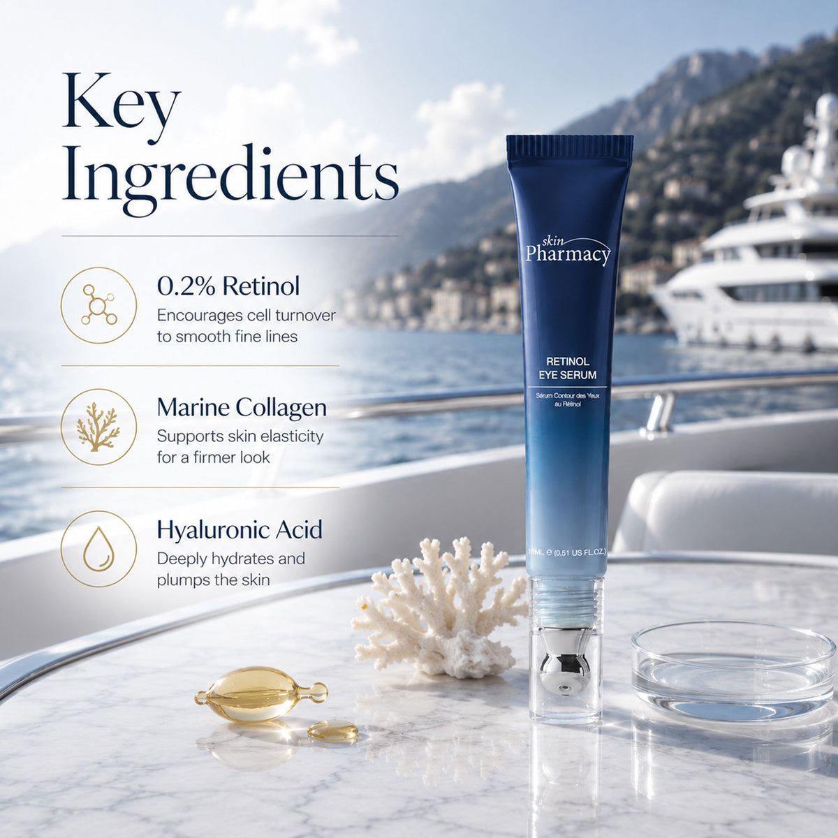 Siero contorno occhi al retinolo 15ml