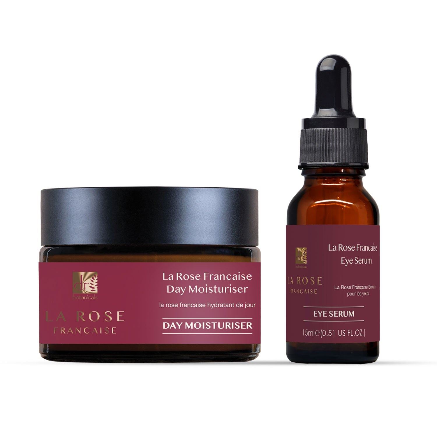 Anti-Aging La Rose Française Duo Feuchtigkeitscreme &amp; Augenserum-Set
