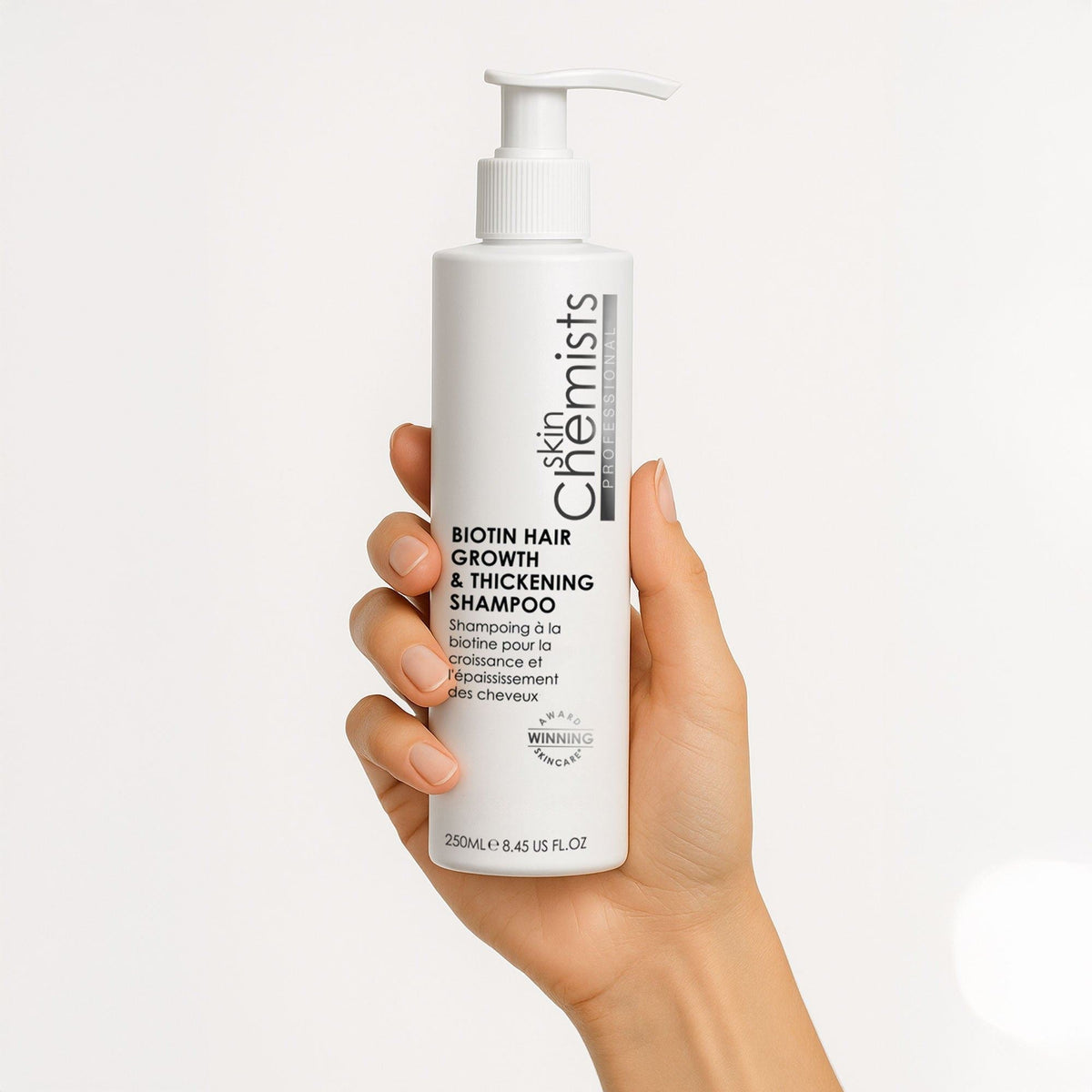 Champú de biotina para el crecimiento y el engrosamiento del cabello 250ml