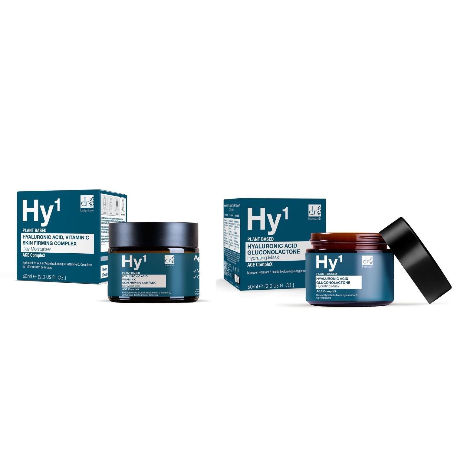 Kit de soin hydratant de jour et masque anti-âge à l'acide hyaluronique