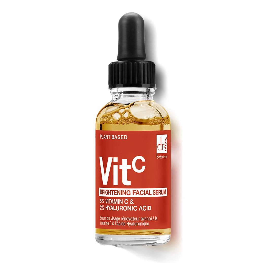 Sérum éclaircissant pour le visage à 5 % de vitamine C et 2 % d'acide hyaluronique – 30 ml