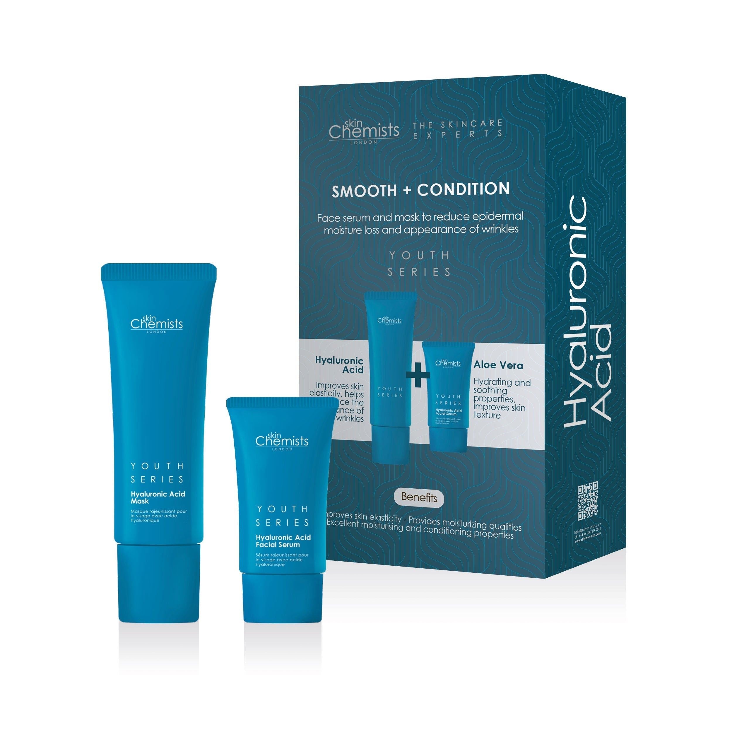 Kit lissant et revitalisant à l'acide hyaluronique + masque à l'acide hyaluronique 50 ml offert