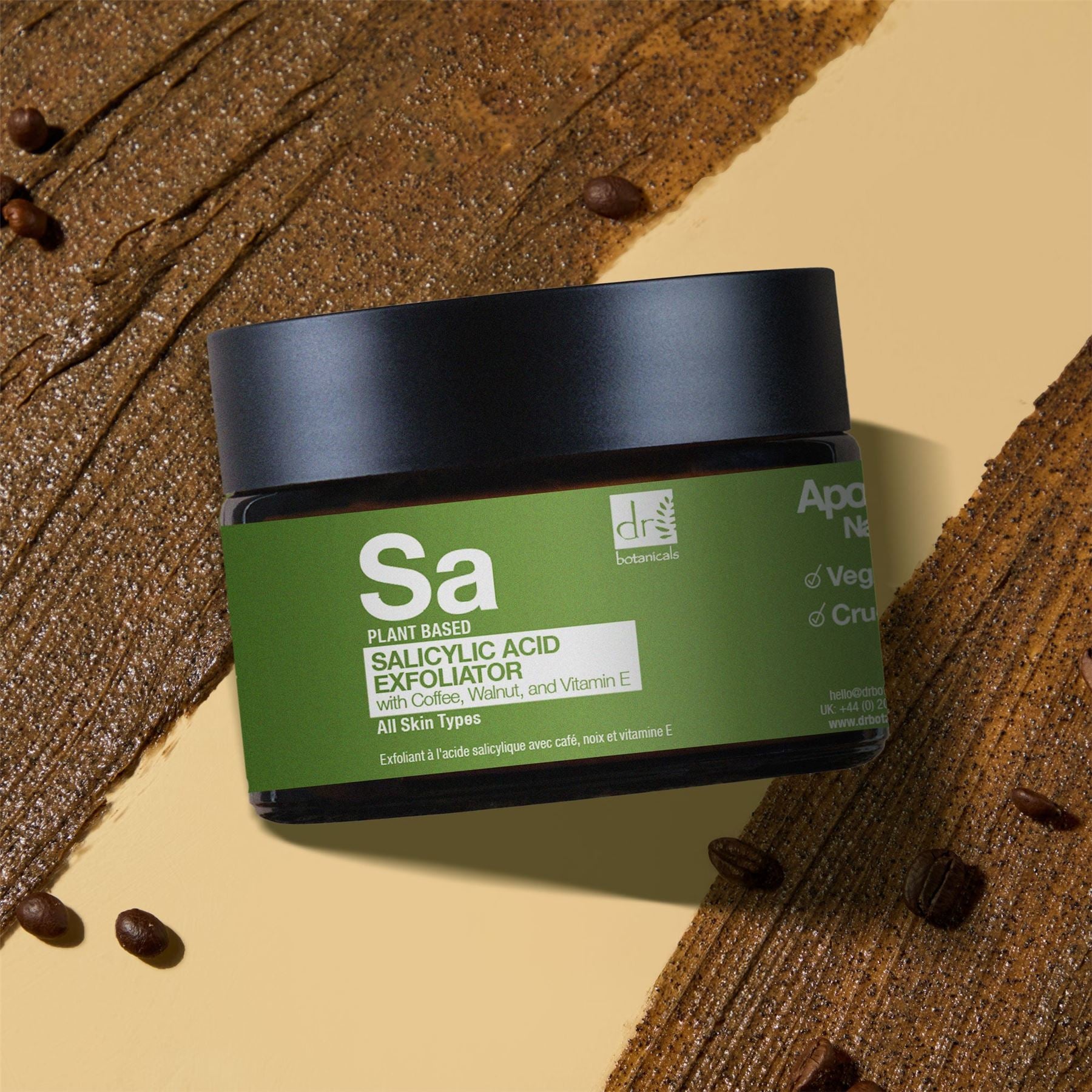Salicylsäure-Peeling mit Kaffee, Walnuss und Vitamin E, 60 ml