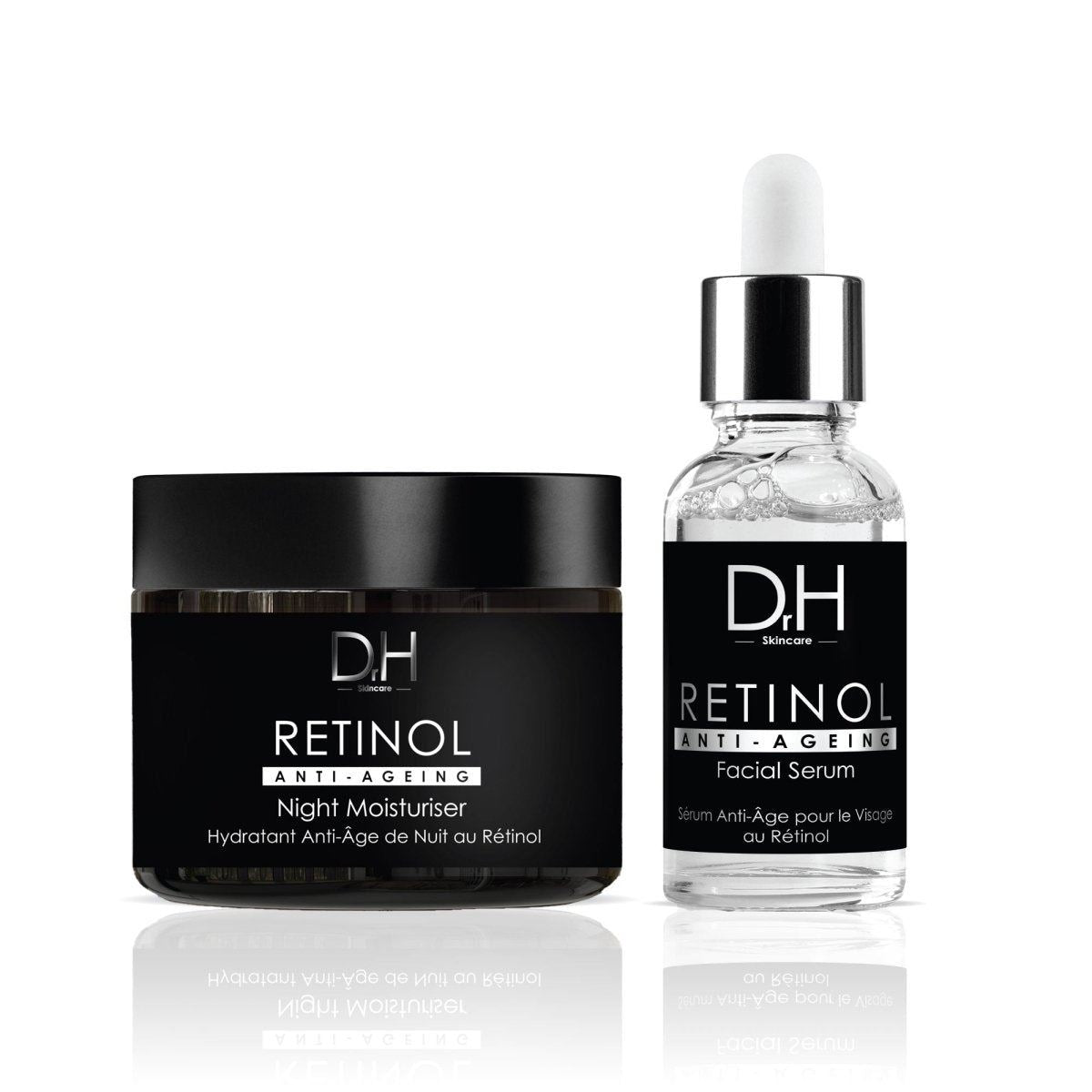 Retinol Anti-Ageing Nachtcreme 60 ml + Retinol Anti-Ageing Gesichtsserum 30 ml