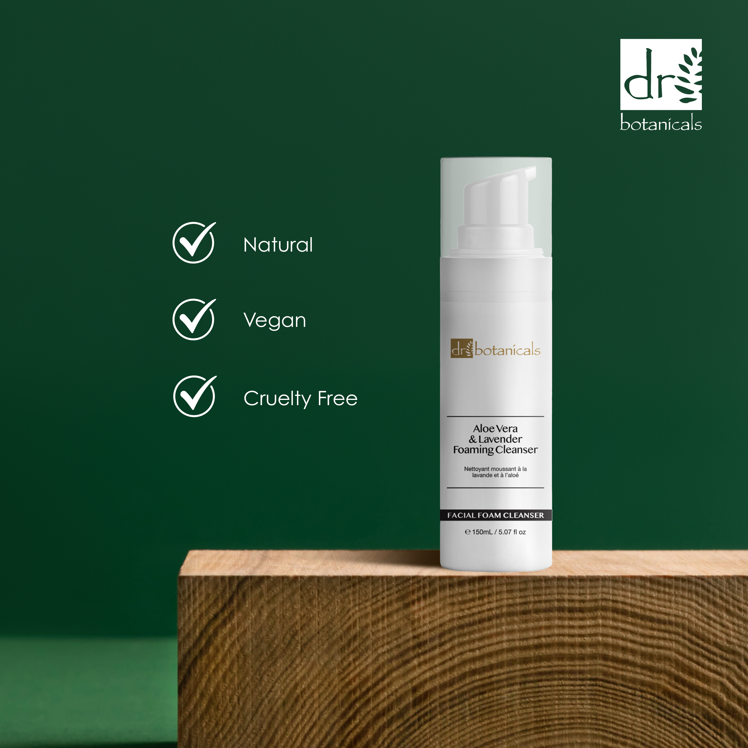 Aloe Vera &amp; Lavendel Gesichtsreinigungsschaum 150 ml