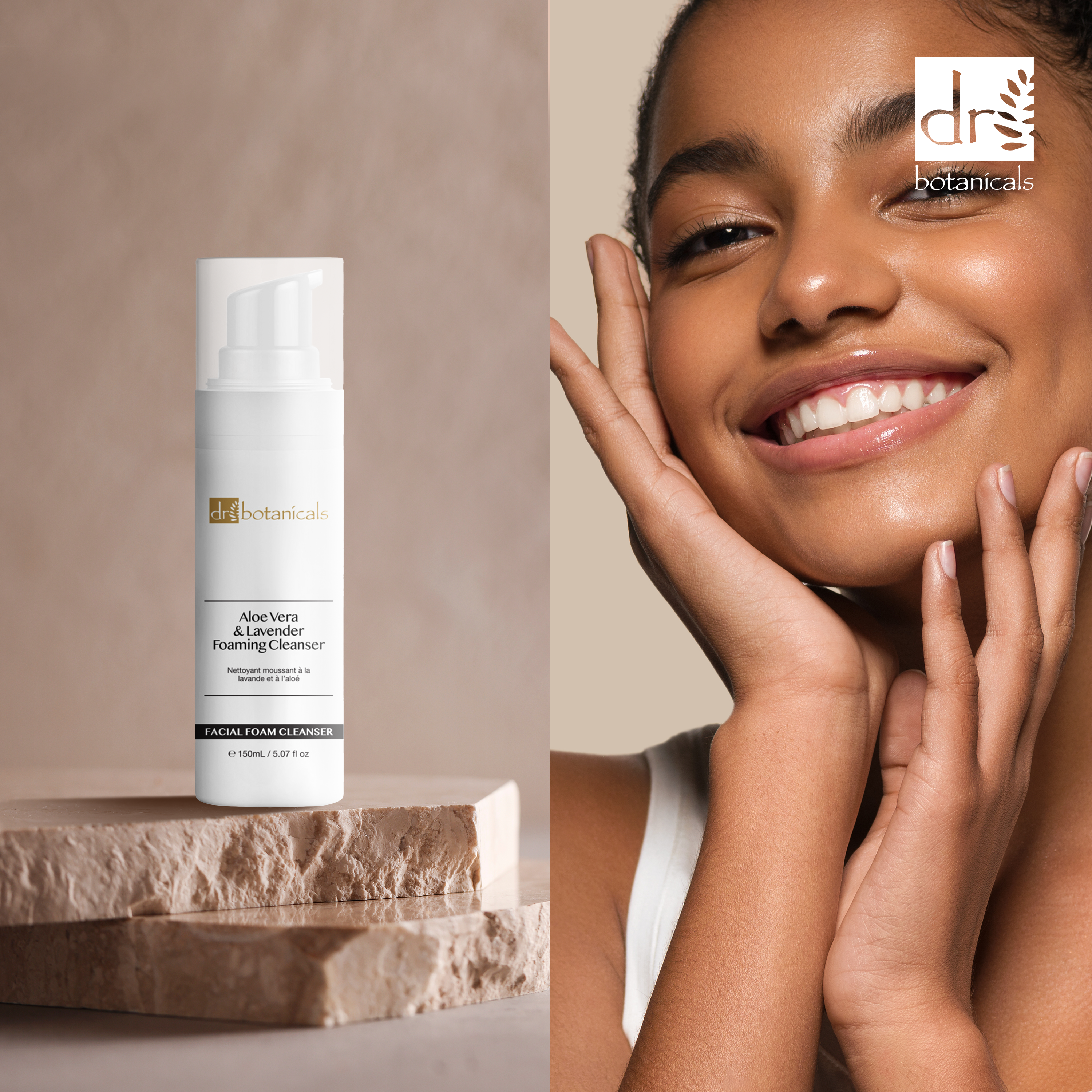 Aloe Vera &amp; Lavendel Gesichtsreinigungsschaum 150 ml