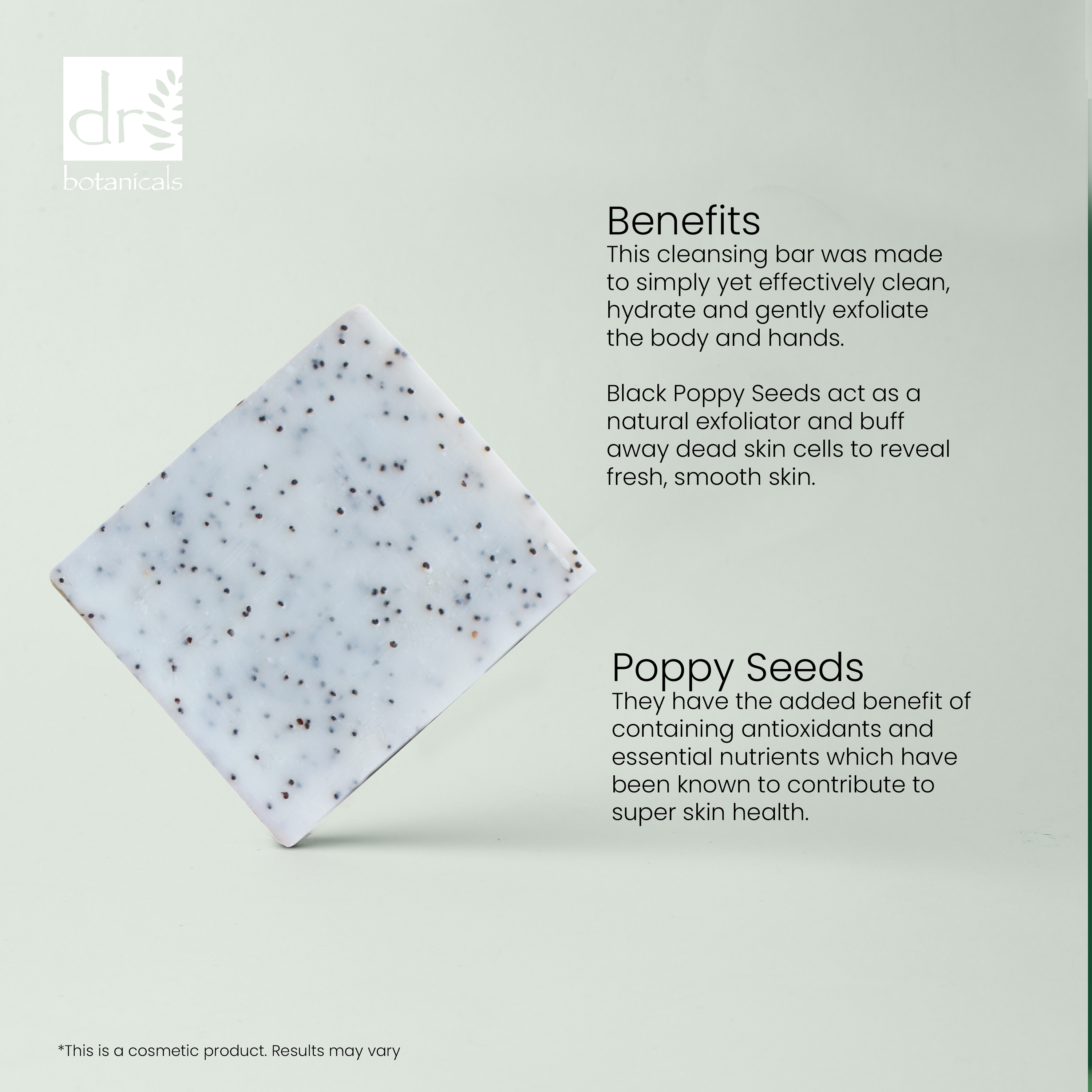 Pain nettoyant avancé à la fraise et aux graines de pavot 100 g