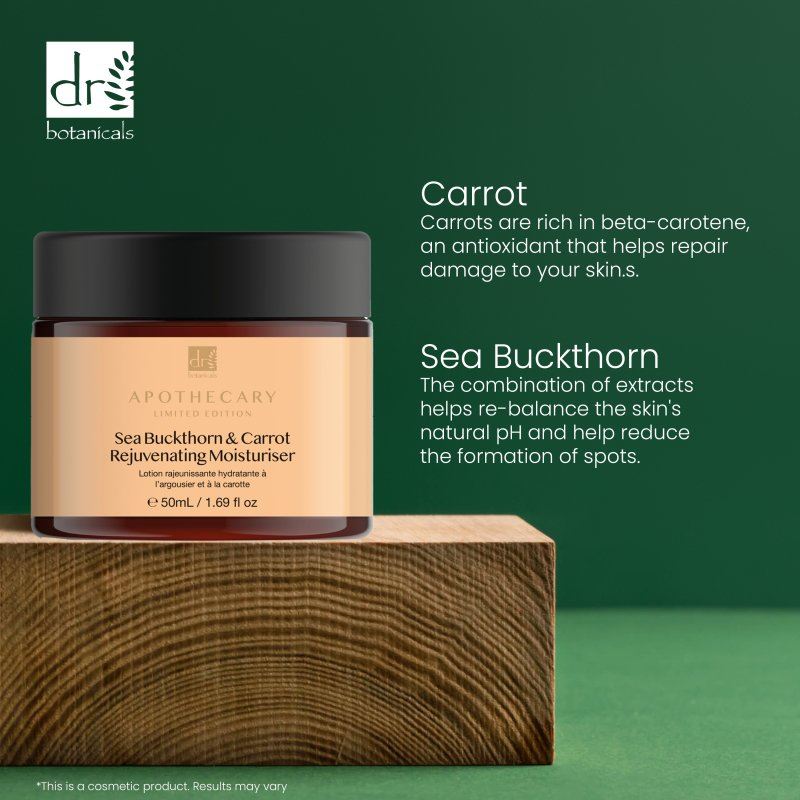 Crème hydratante régénérante à l'argousier et à la carotte 50 ml