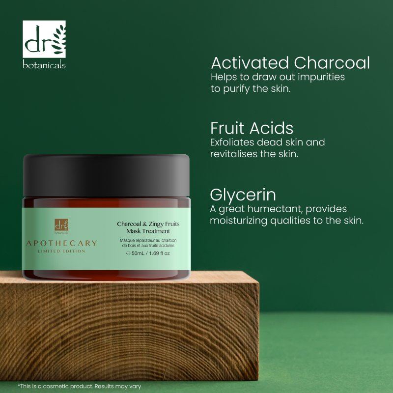 Charcoal & Zingy Fruits Treatment Mask 50ml