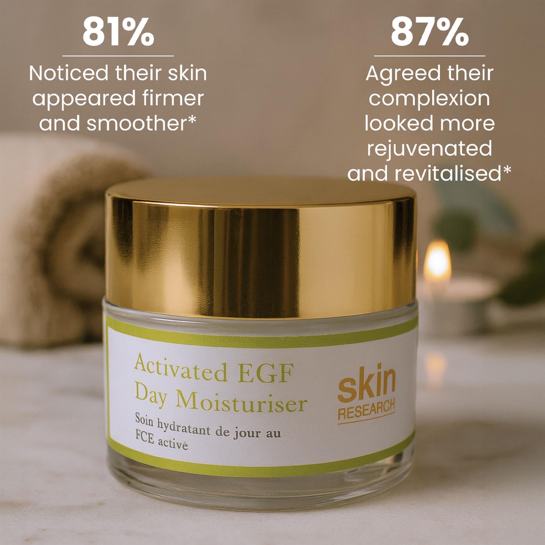 Crème de jour à l'EGF activé 50 ml