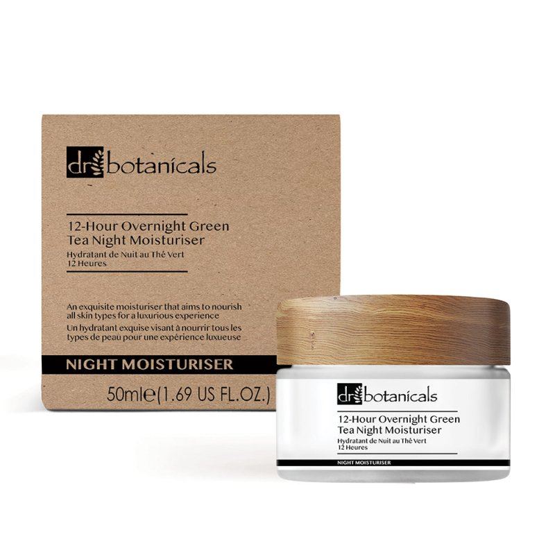 Crème de nuit hydratante au thé vert 12 heures 50 ml