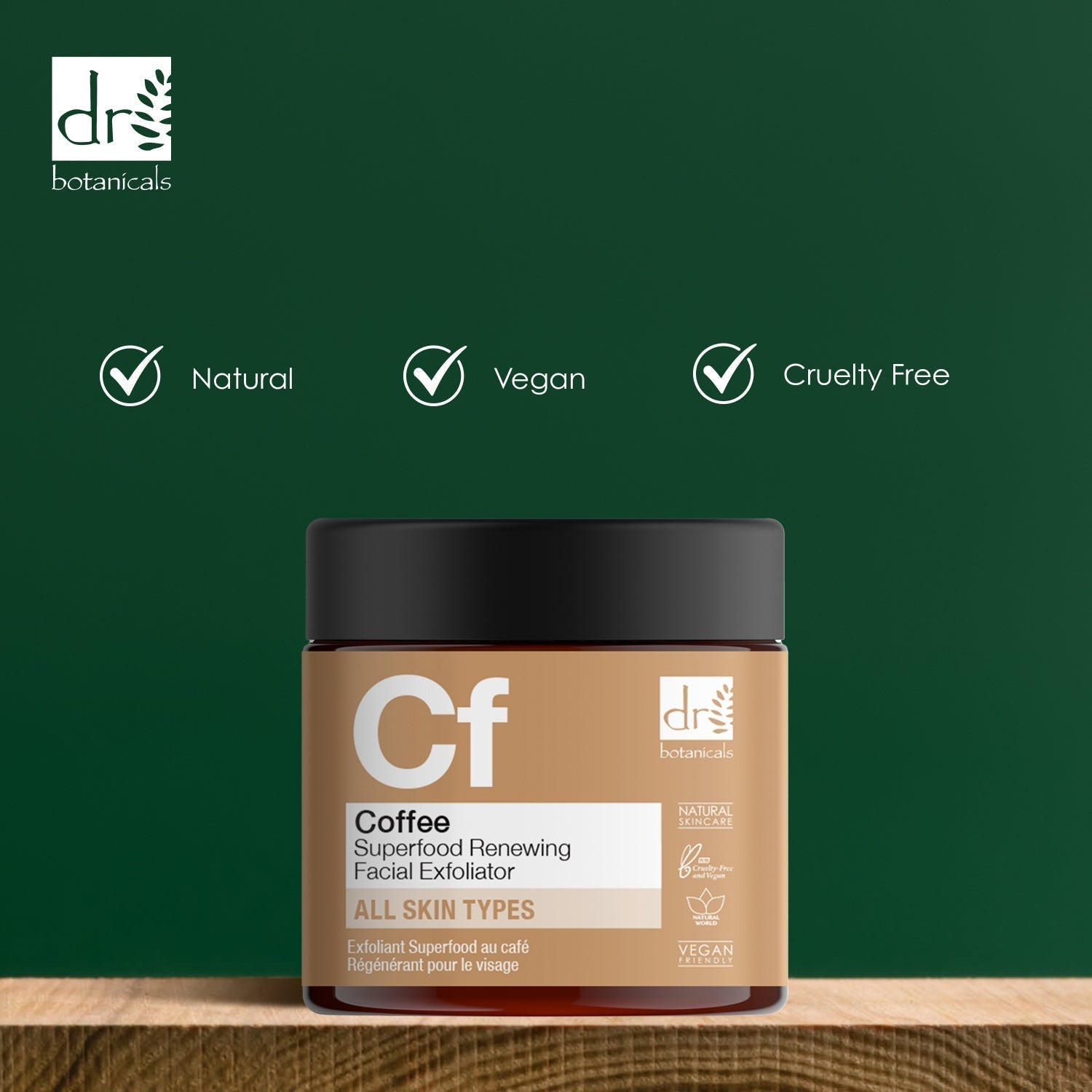 Exfoliant visage régénérant au café 60 ml