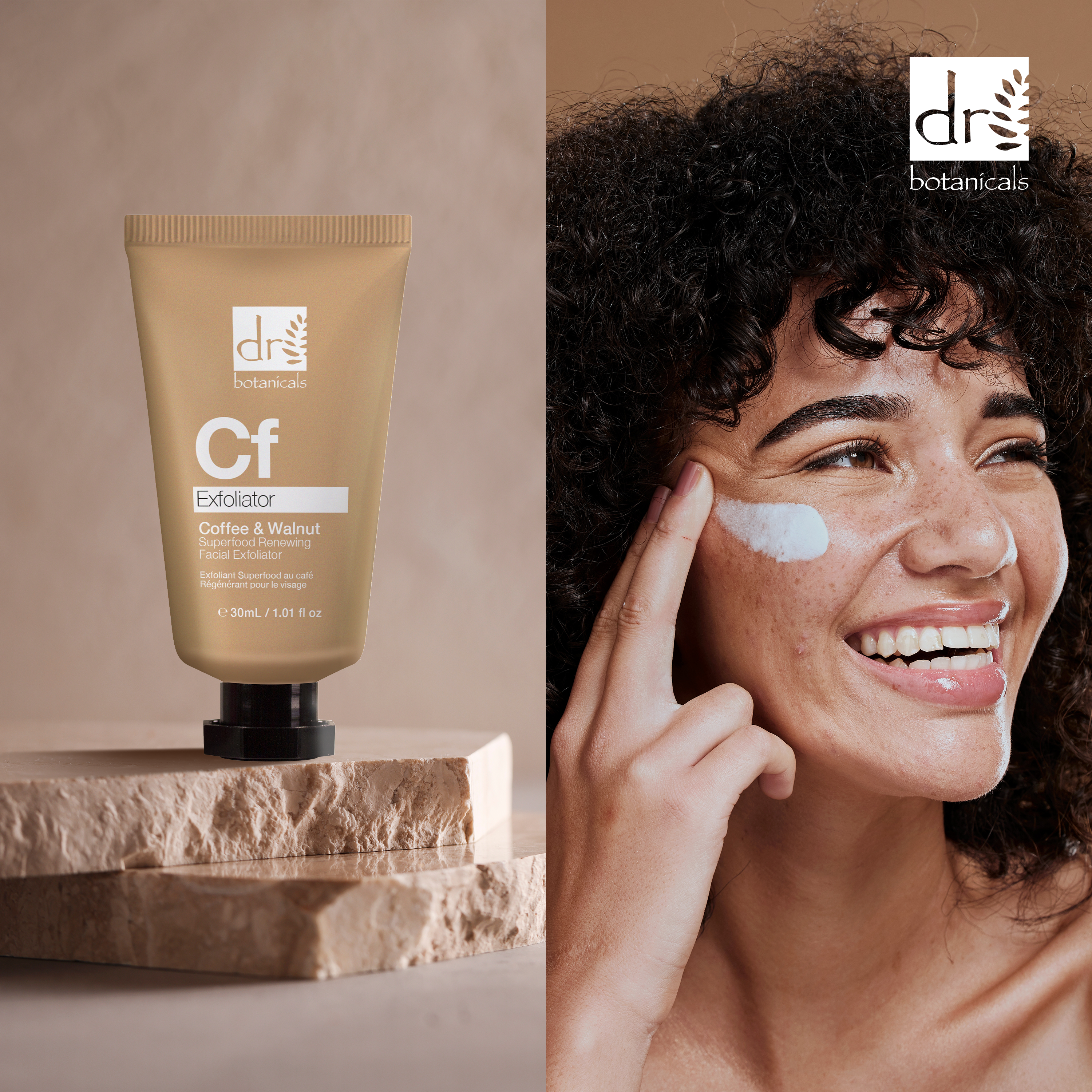 Exfoliant visage régénérant au café et superaliment 30 ml
