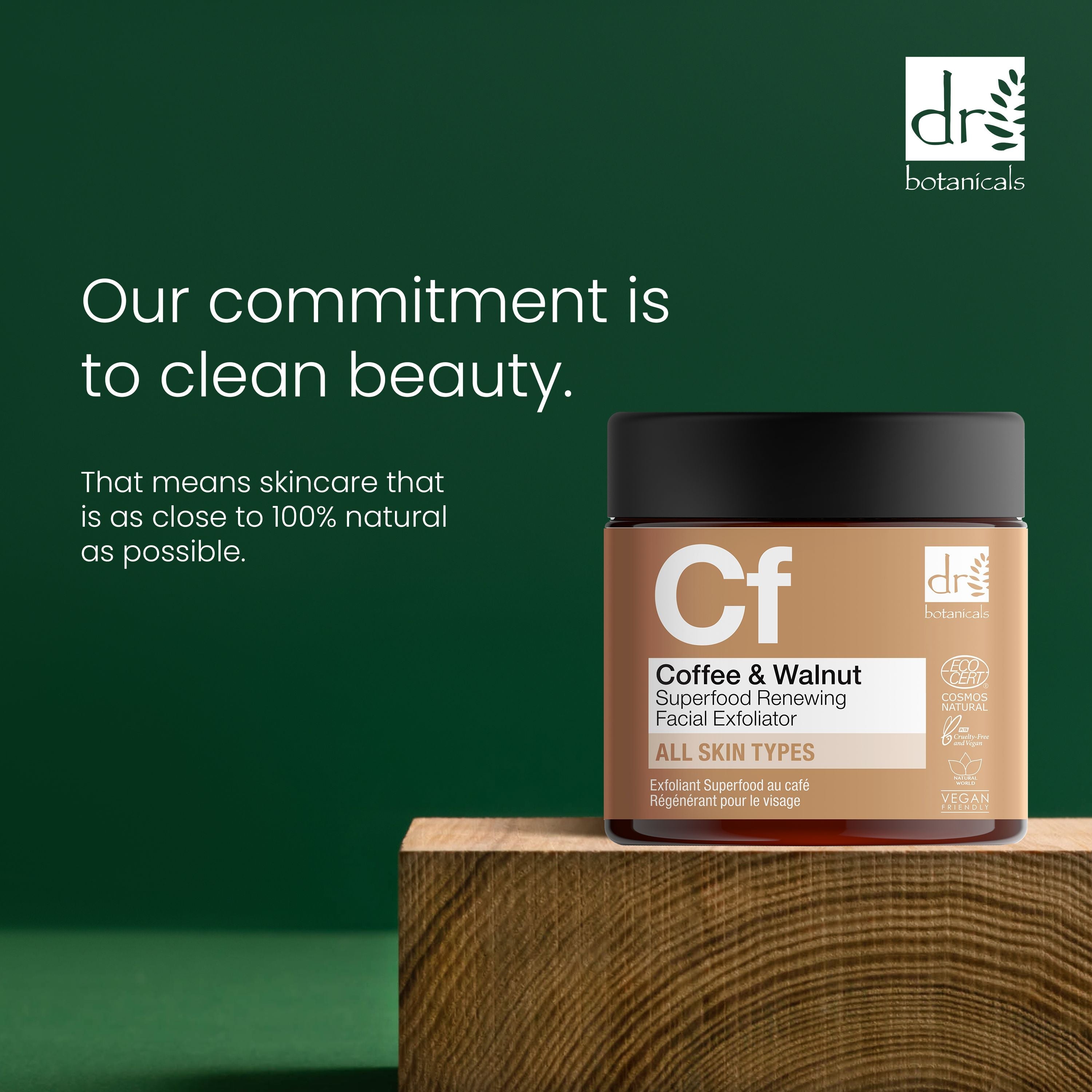 Exfoliant visage régénérant au café, lot de 2 x 60 ml