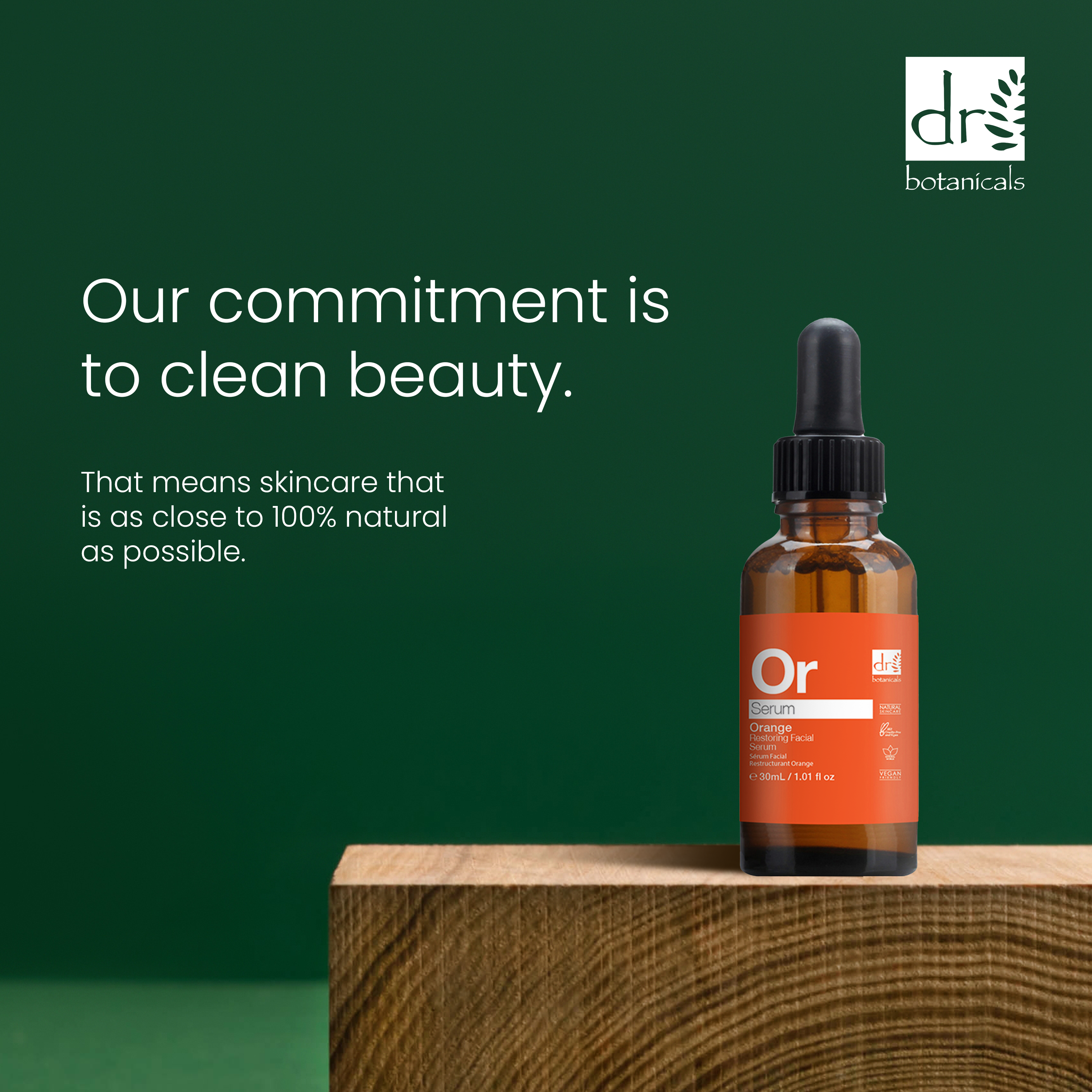 Sérum visage réparateur à l'orange 30 ml