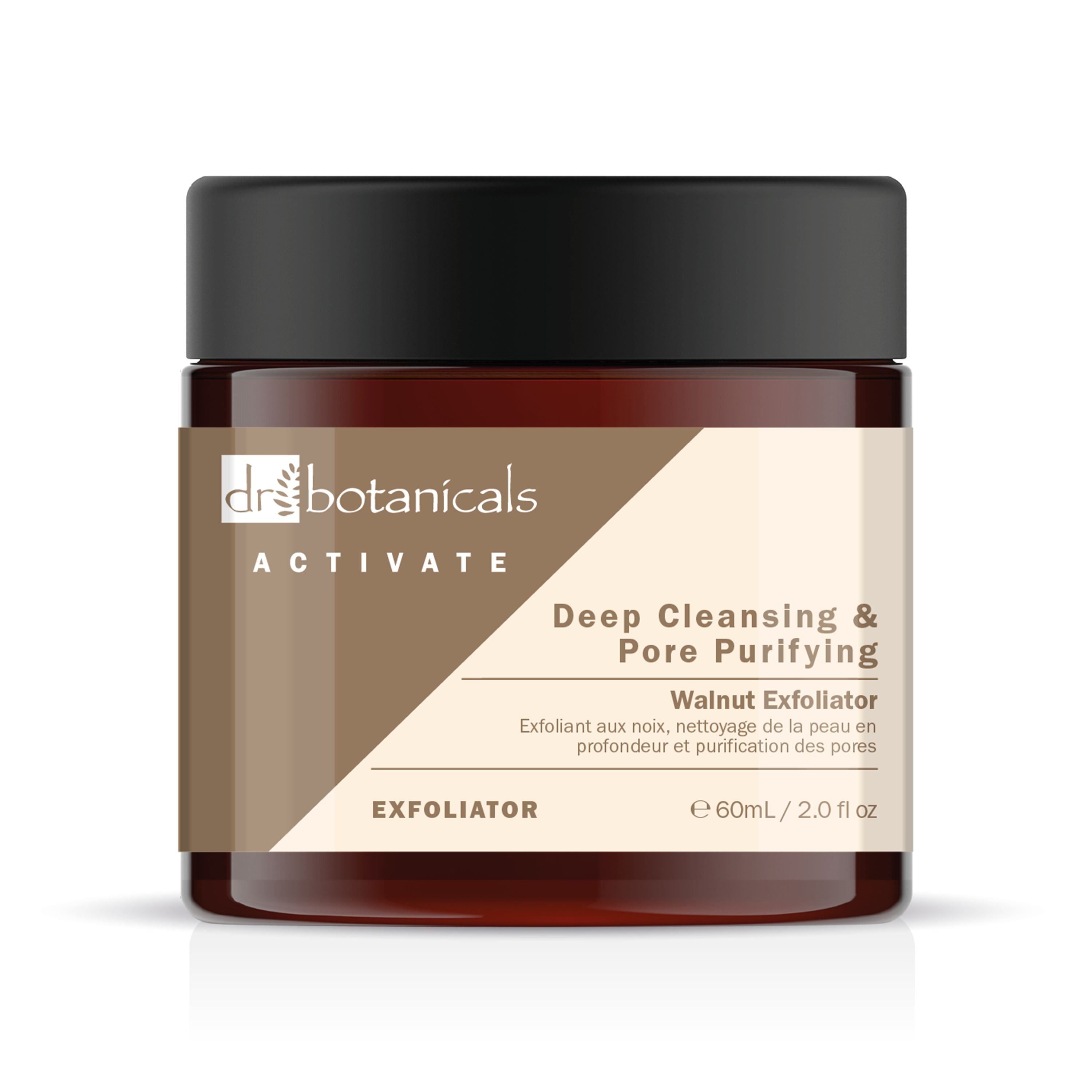 Activateur Exfoliant Purifiant et Nettoyant Profond aux Noix 60 ml - Pack Économique de 2