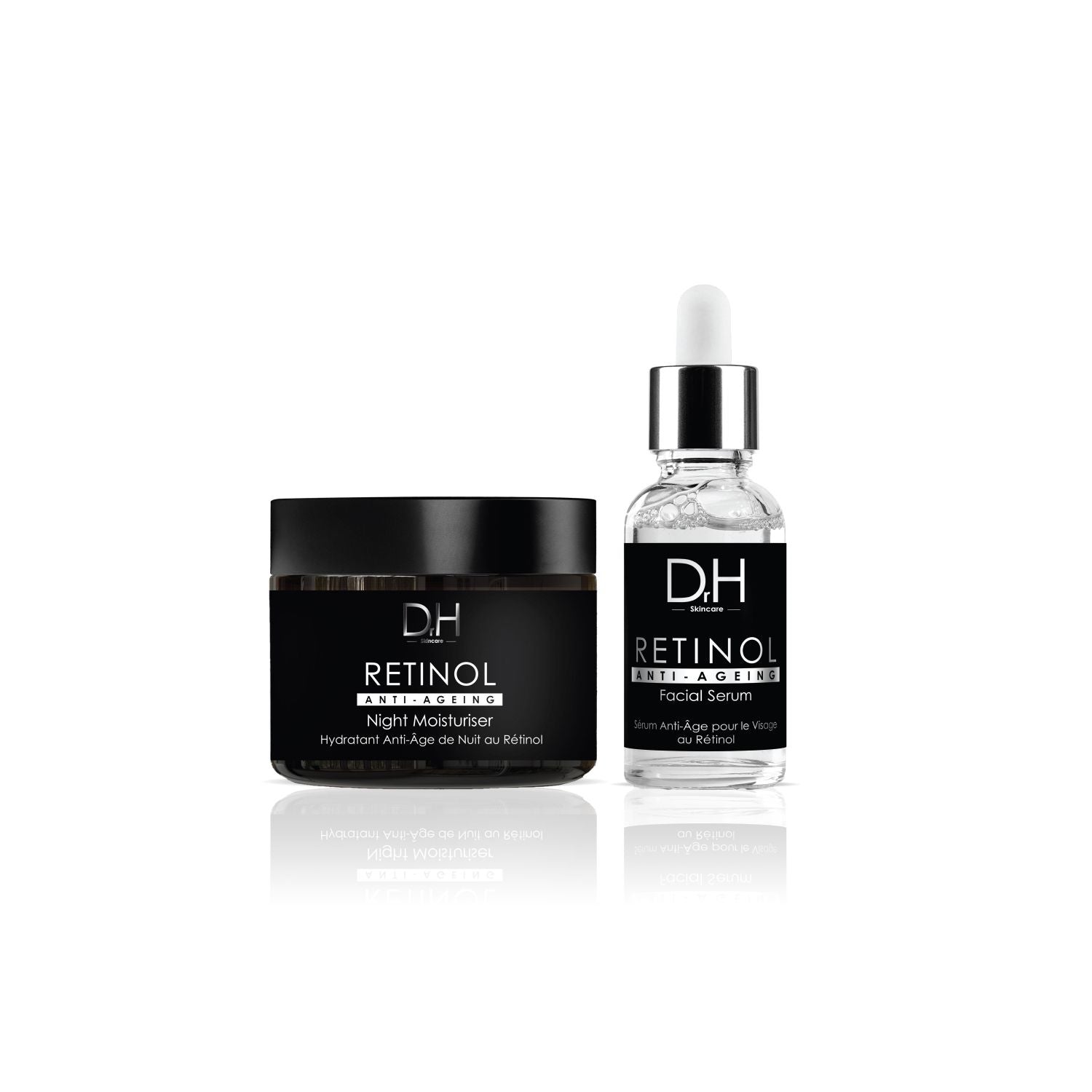 Crème de nuit anti-âge au rétinol 60 ml + Sérum visage anti-âge au rétinol 30 ml