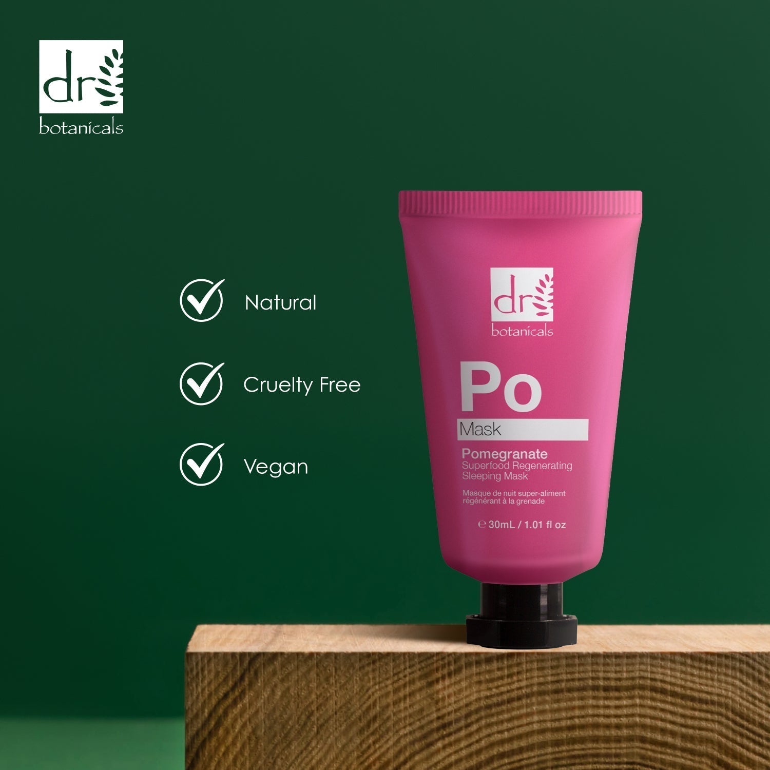 Masque de nuit régénérant anti-âge à la grenade (30 ml)