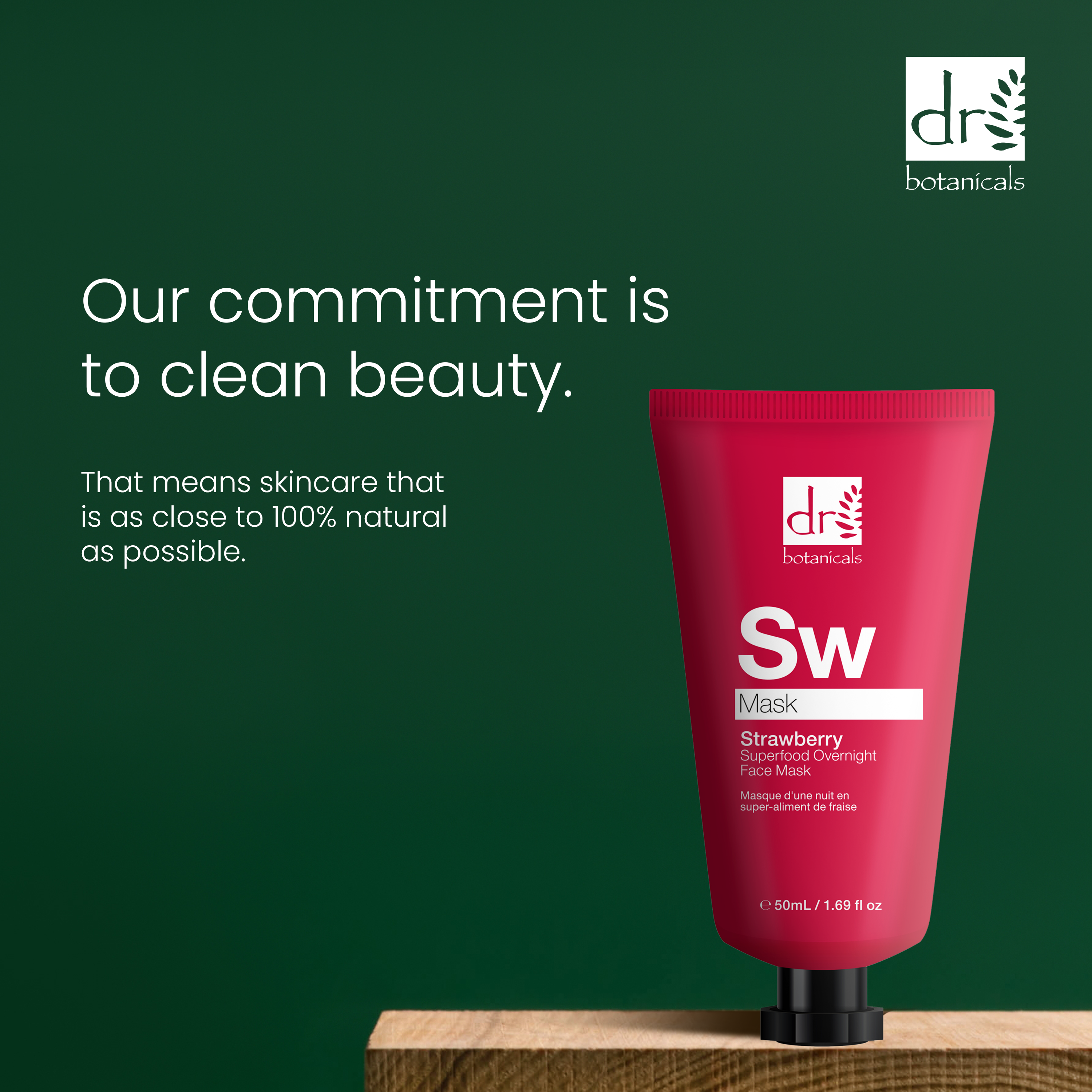 Masque de nuit à la fraise 50 ml