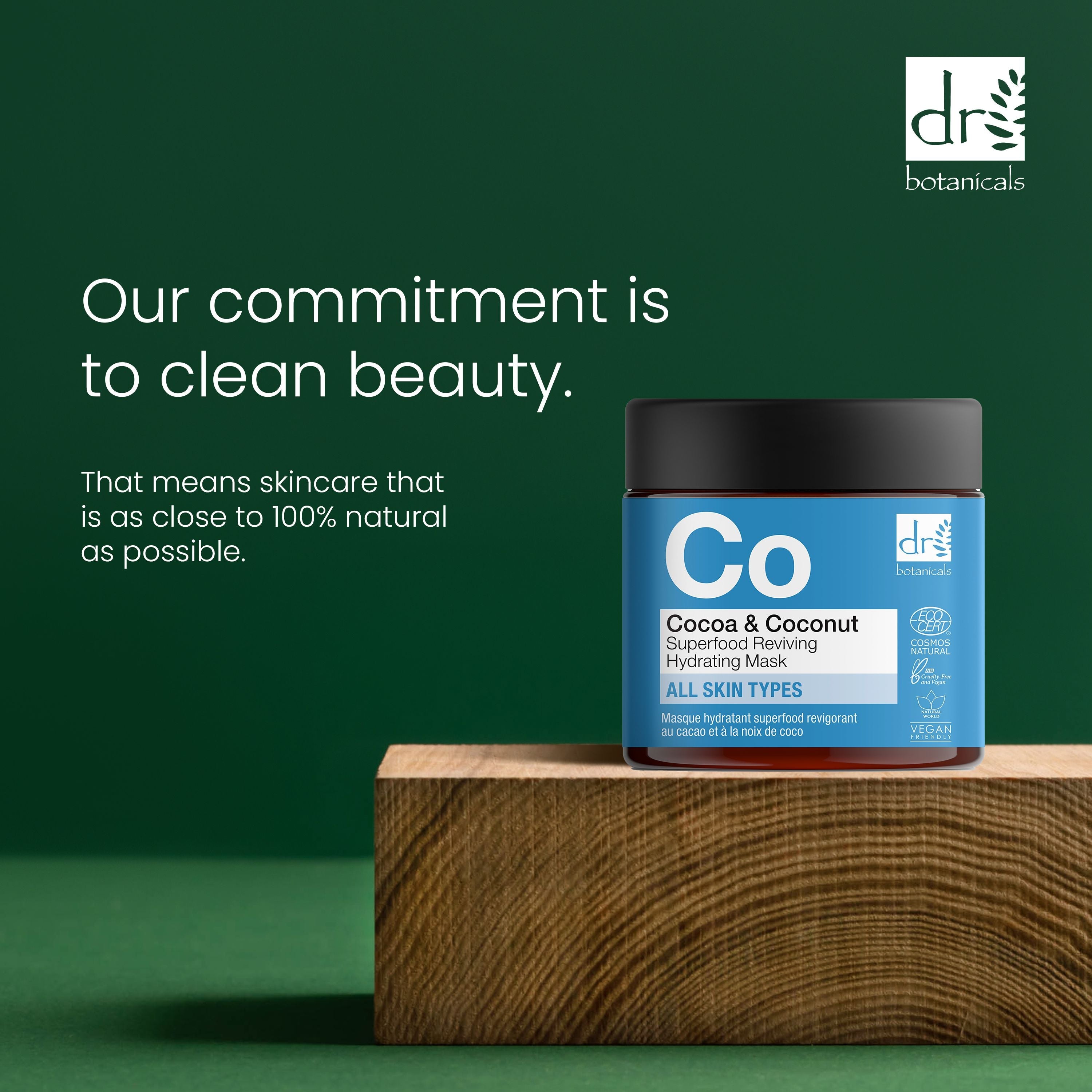 Masque hydratant revitalisant superalimentaire cacao et noix de coco 60 ml