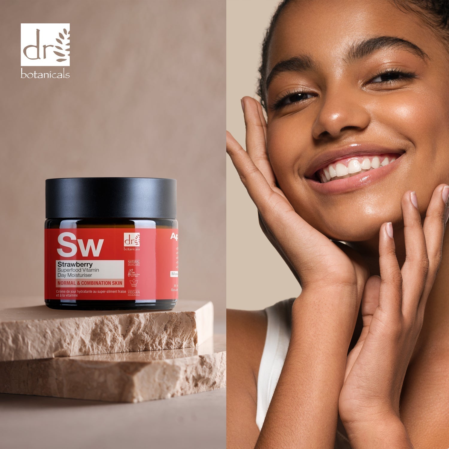 Crème de jour avancée à la vitamine C et à la fraise 60 ml