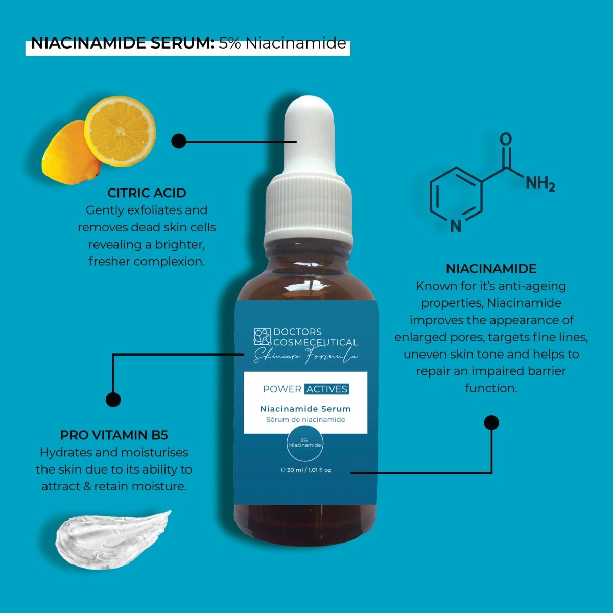 Sérum de niacinamide 30 ml