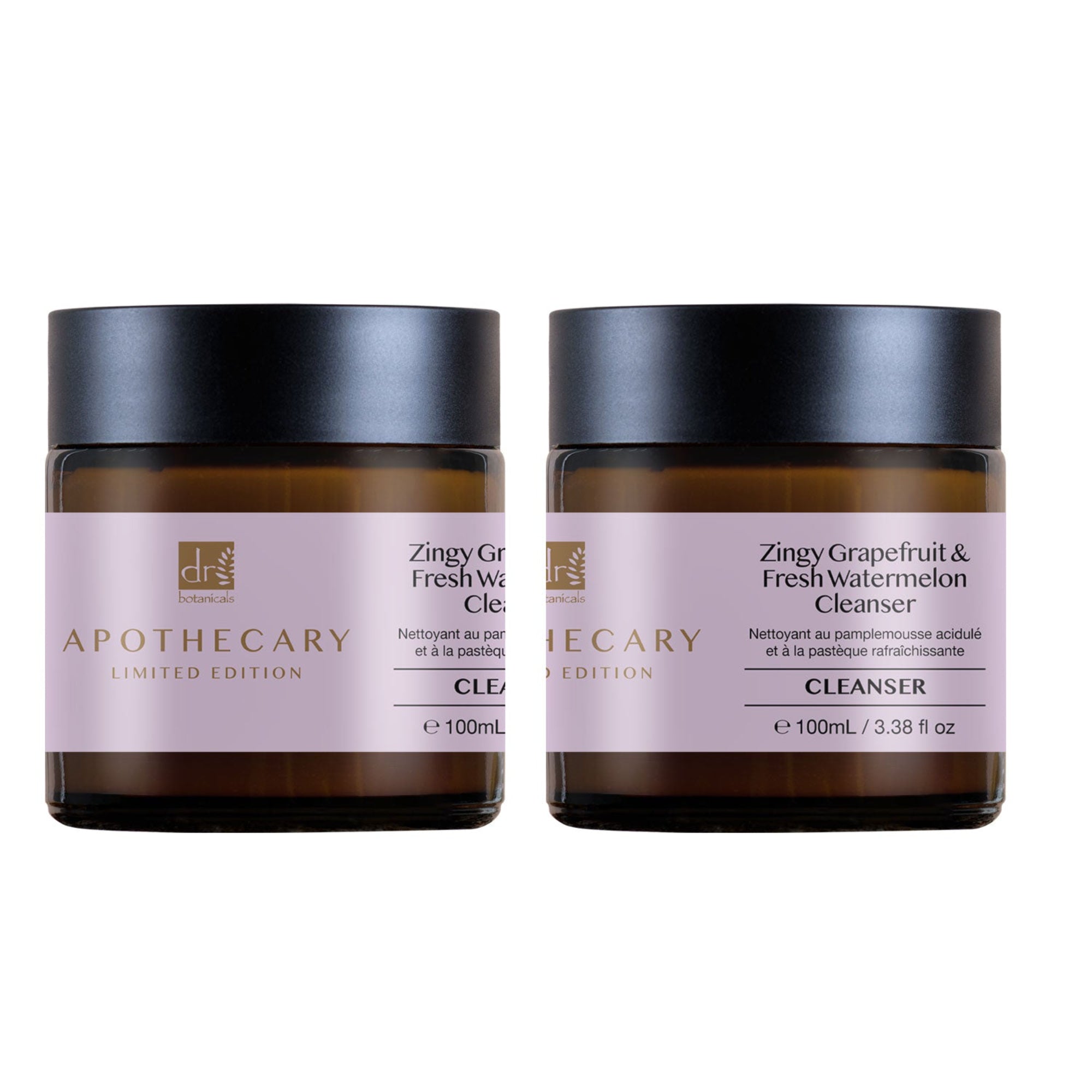 Lotion nettoyante anti-âge au pamplemousse acidulé et à la pastèque fraîche 100 ml x 2