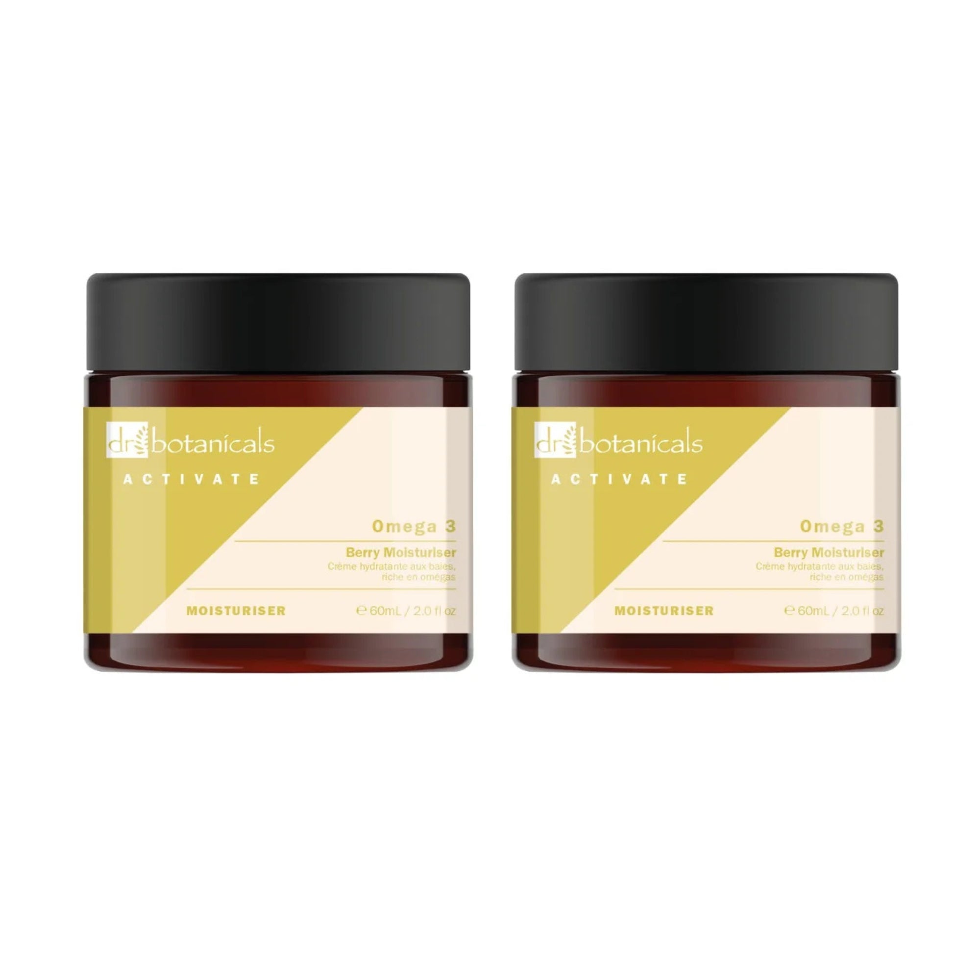 Crème hydratante aux baies Activate Omega 3 60 ml - Pack économique de 2